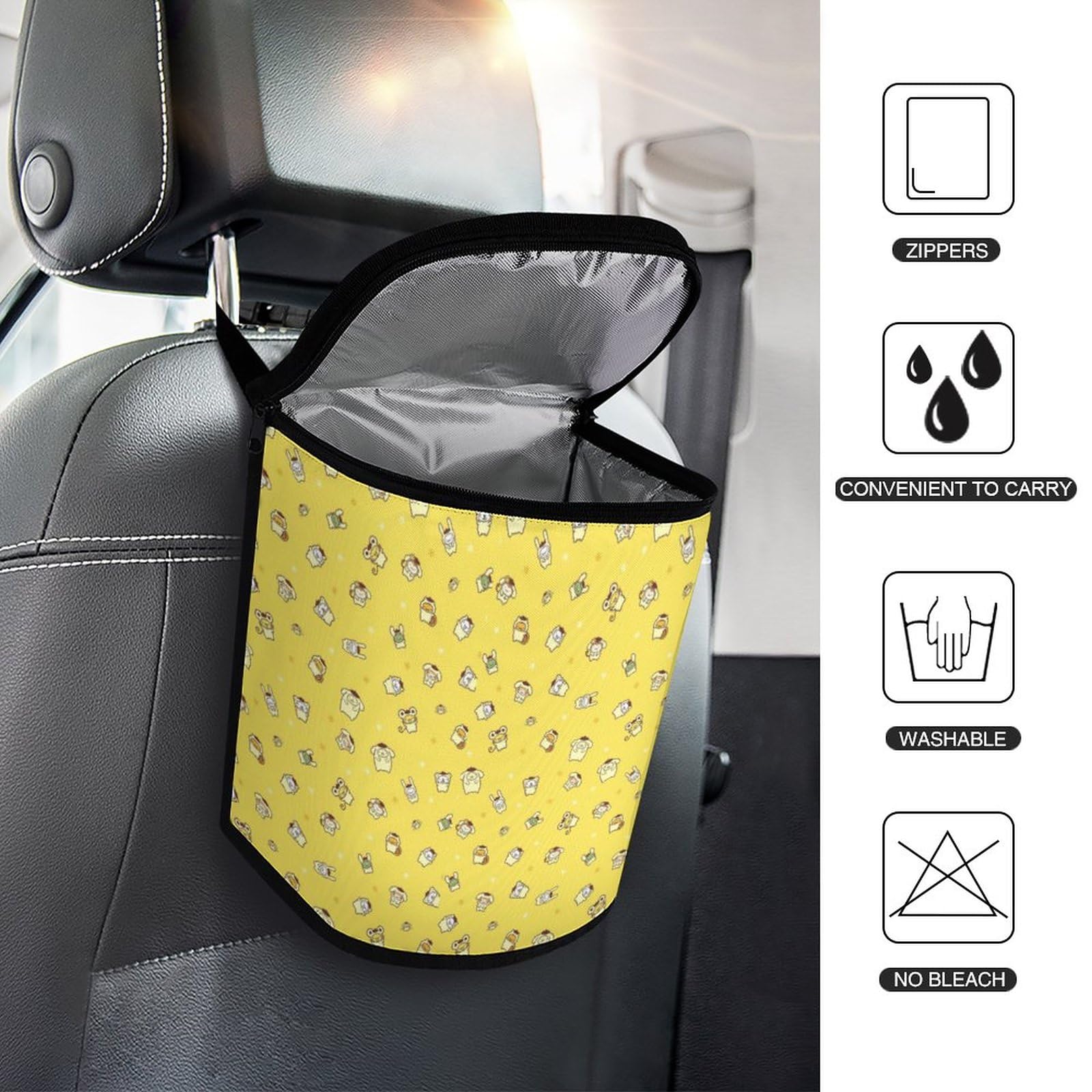 Amazon.co.jp: ポムポムプリン車用ゴミ箱 ゴミ入れ ダストボックス